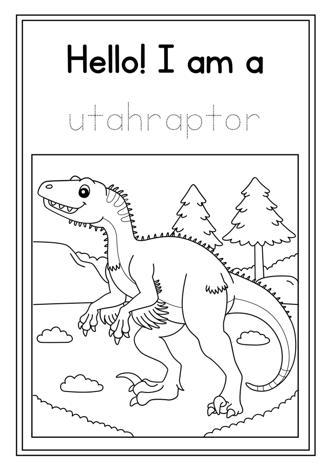 Dinosaur coloring book - MagicCrayons