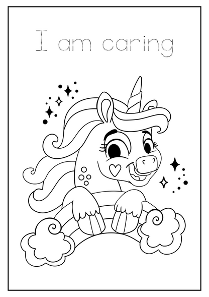 Unicorn coloring book - Magic Crayons