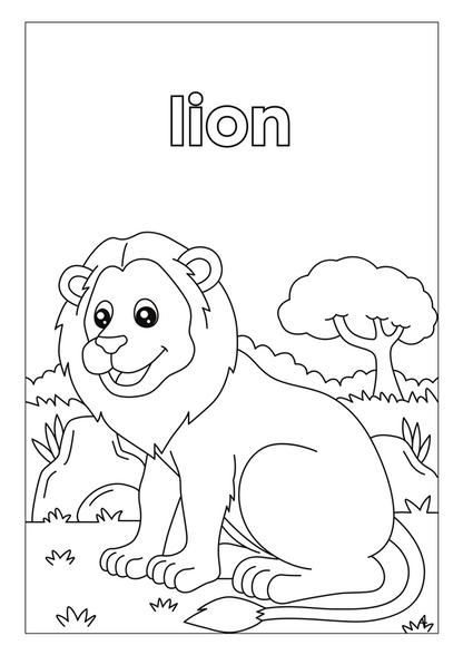 Animal Habitats Coloring - Magic crayons