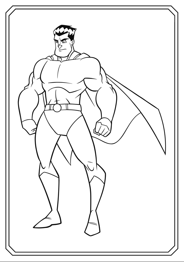 Superhero Coloring Book - Magic Crayons