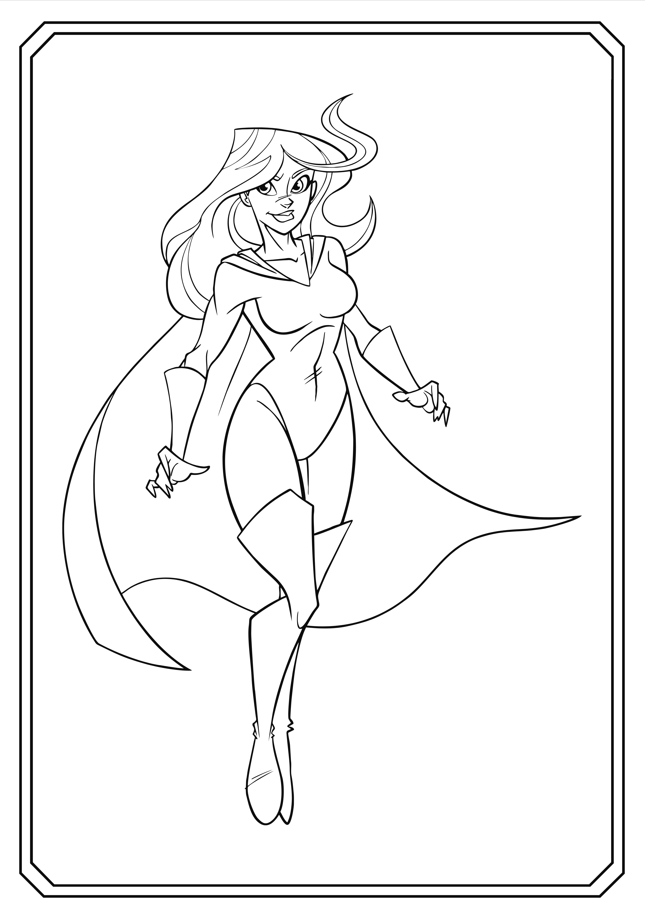 Superhero Coloring Book - Magic Crayons