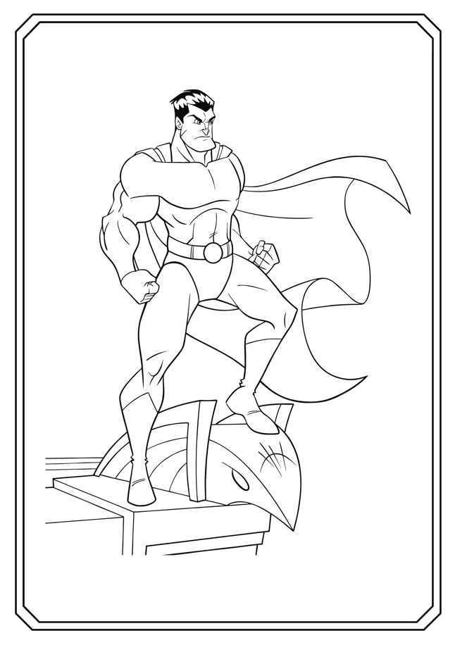 Superhero Coloring Book - Magic Crayons