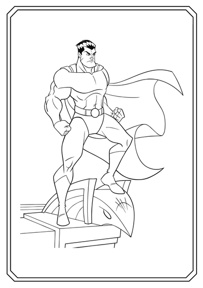 Superhero Coloring Book - Magic Crayons