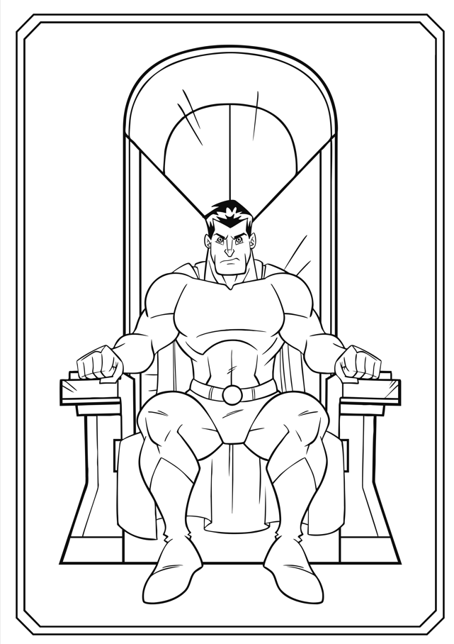 Superhero Coloring Book - Magic Crayons