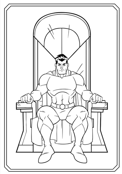 Superhero Coloring Book - Magic Crayons