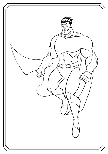 Superhero Coloring Book - Magic Crayons