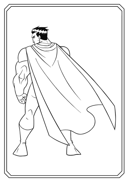 Superhero Coloring Book - Magic Crayons