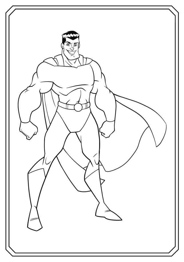 Superhero Coloring Book - Magic Crayons