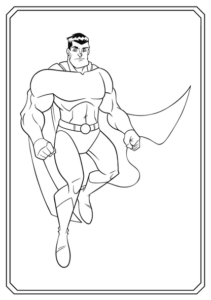 Superhero Coloring Book - Magic Crayons