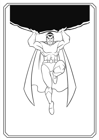 Superhero Coloring Book - Magic Crayons