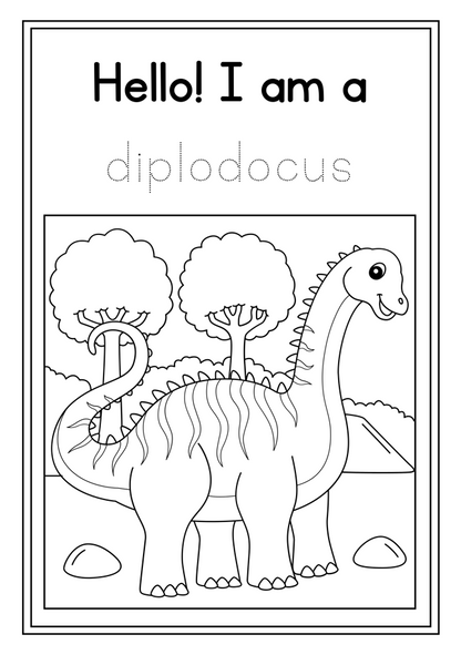 Dinosaur coloring book - MagicCrayons