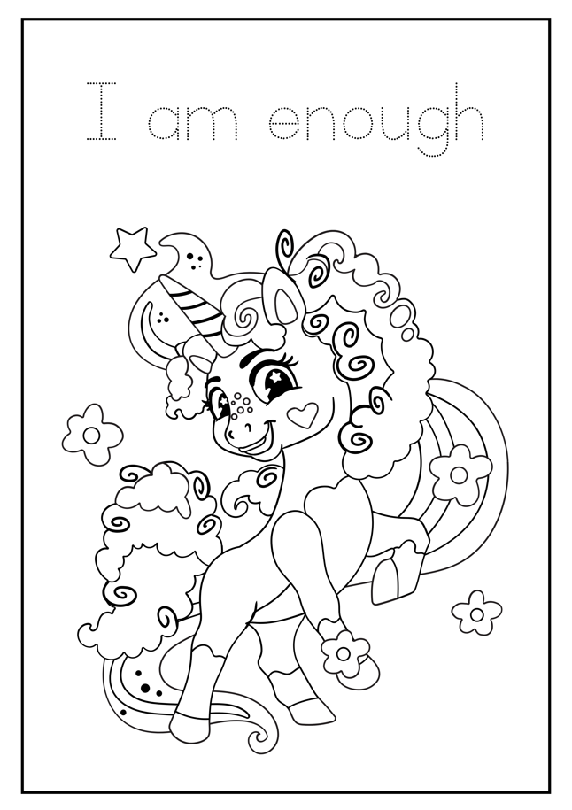 Unicorn coloring book - Magic Crayons