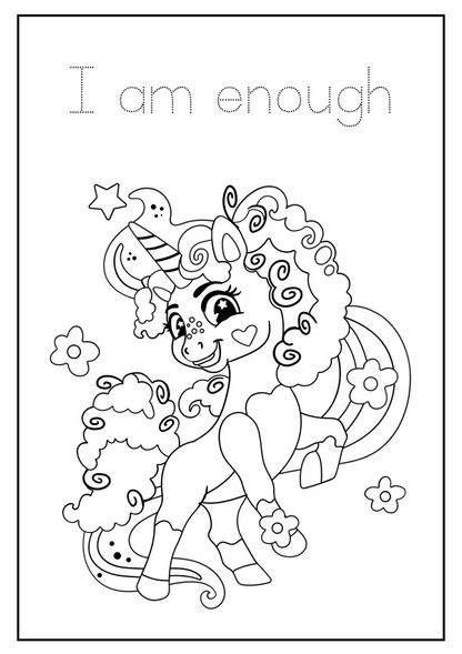 Unicorn coloring book - Magic Crayons