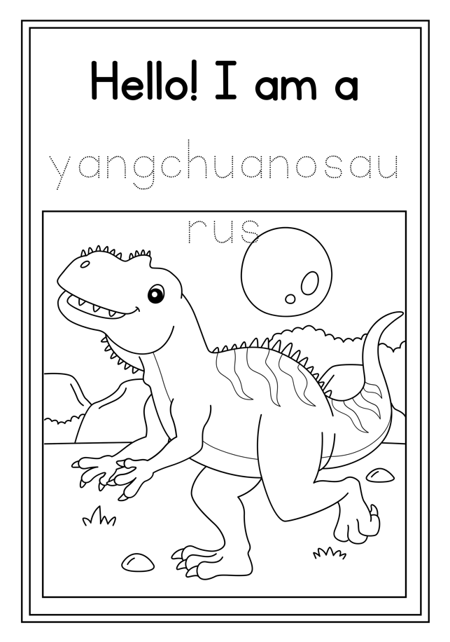 Dinosaur coloring book - MagicCrayons