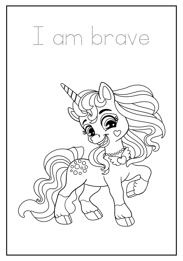 Unicorn coloring book - Magic Crayons