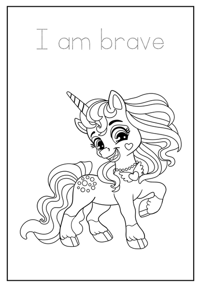 Unicorn coloring book - Magic Crayons