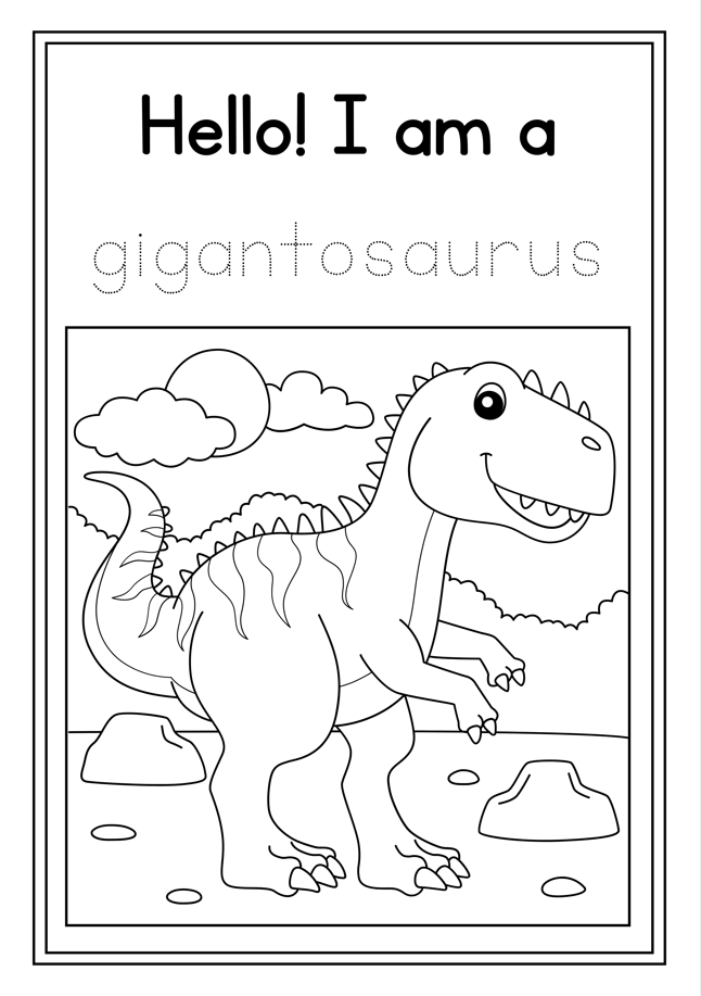 Dinosaur coloring book - MagicCrayons