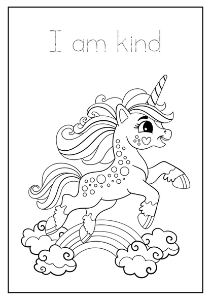 Unicorn coloring book - Magic Crayons