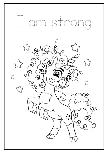 Unicorn coloring book - Magic Crayons