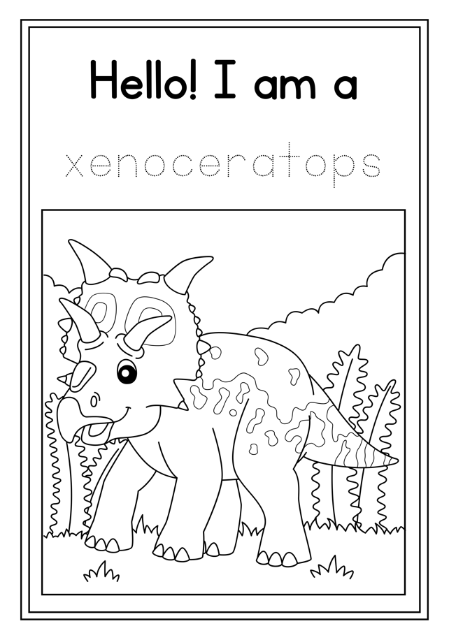 Dinosaur coloring book - MagicCrayons